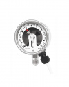 1610.91 Bourdon tube pressure gauges RSCh 63-3 with direct limit switch contact assembly magnetic snap-action contact, bayonet ring case stainless steel, safety category S3 according to EN 837-1, mechanical pressure measuring instruments, pressure metrolo