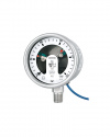 1610.92 Bourdon tube pressure gauges RSCh 63-3 with indirect limit switch contact assembly inductive contact, bayonet ring case stainless steel, safety category S3 according to EN 837-1, mechanical pressure measuring instruments, pressure metrology by ARM