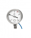 1619.4 Bourdon tube pressure gauges RSCh 63-3 with indirect limit switch contact assembly reed contact, safety pressure gauges ARMANO