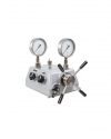 10156 Comparison pump PS 1000 G with test items in a case 0 to 1000 bar handwheel (spindle pump) calibration technology hydraulic version pressure generation by ARMANO