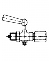 11100 Pressure gauge cock DIN 16 262 and similar clamping sleeve - connection 50 °C (122 °F) PN 16 connection thread M 20x1.5 pressure gauge cocks by ARMANO