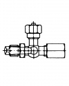 11100 Pressure gauge cock with test connection DIN 16 263 and similar clamping sleeve - connection 50 °C (122 °F) PN 16 test connection M 20x1.5 pressure gauge cocks with test connection by ARMANO