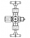 Shut-off valve according to DIN 16 272 and similar to form A clamping sleeve - connection with vent screw with test connection M 20x1.5 that can be shut off separately valves by ARMANO