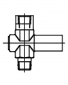 11500 Pressure gauge overrange protection device adjustable version 2 connection thread on both sides ½ inch NPT PN 400 piston valves by ARMANO