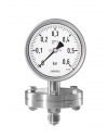 3201 Diaphragm pressure gauges PCh 100-3 0,6 bar bayonet ring stainless steel 5 times overrange protected pressure measurement pressure metrology by ARMANO