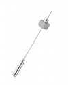8299.2 Special stems for gas-actuated thermometers A2 stem without bent tube, capillary line between thermometer and vessel process connection union nut lateral retaining screw ARMANO