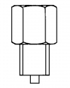 Fitting bushing - connection brass PN 250 stainless steel PN 400 fittings with female thread and male thread by ARMANO