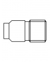 Connection thread for welding to siphons with welding end DIN 16 282 and similar (M 20x1.5) connection with left-hand thread accessories for pressure measuring instruments by ARMANO