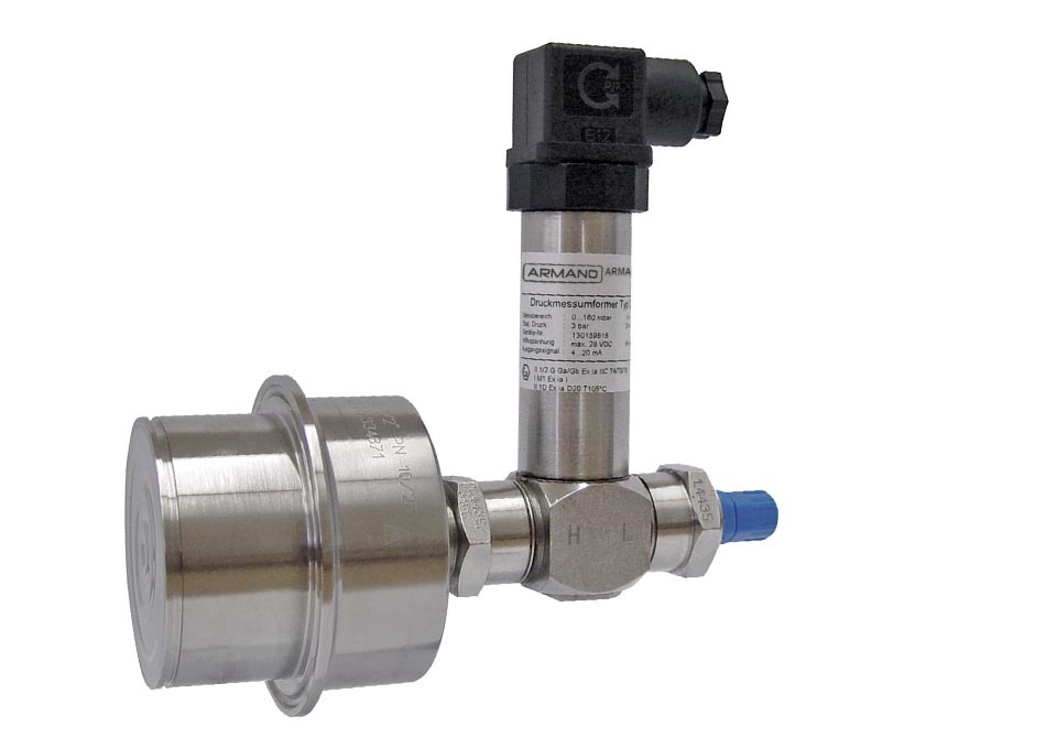 Differential pressure transmitter DiPTMEx with chemical seal ARMANO Messtechnik GmbH