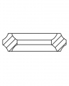 Form sealing profile packing for cylindrical threads with centre bolt according to EN 837-1 and 837-3 sealings by ARMANO